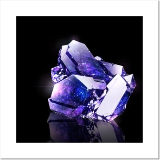 Blue Purple Fluorite Posters and Art